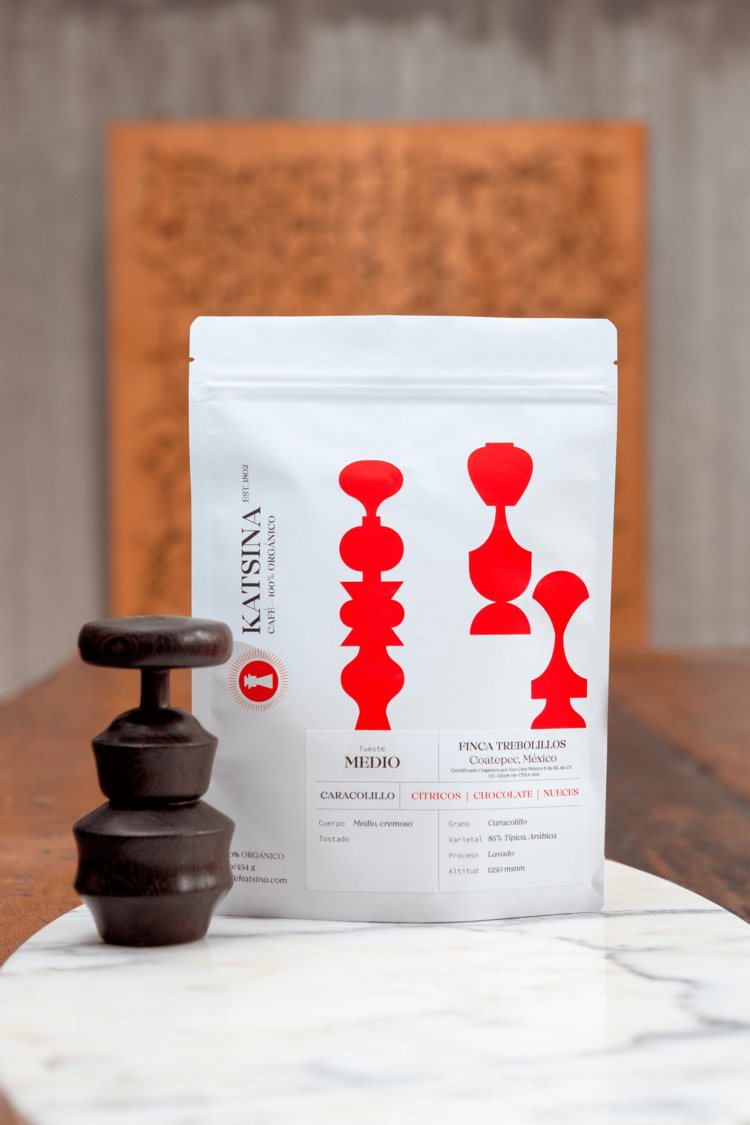 Café orgánico caracolillo - Tueste medio 1Lb (454 gr.)