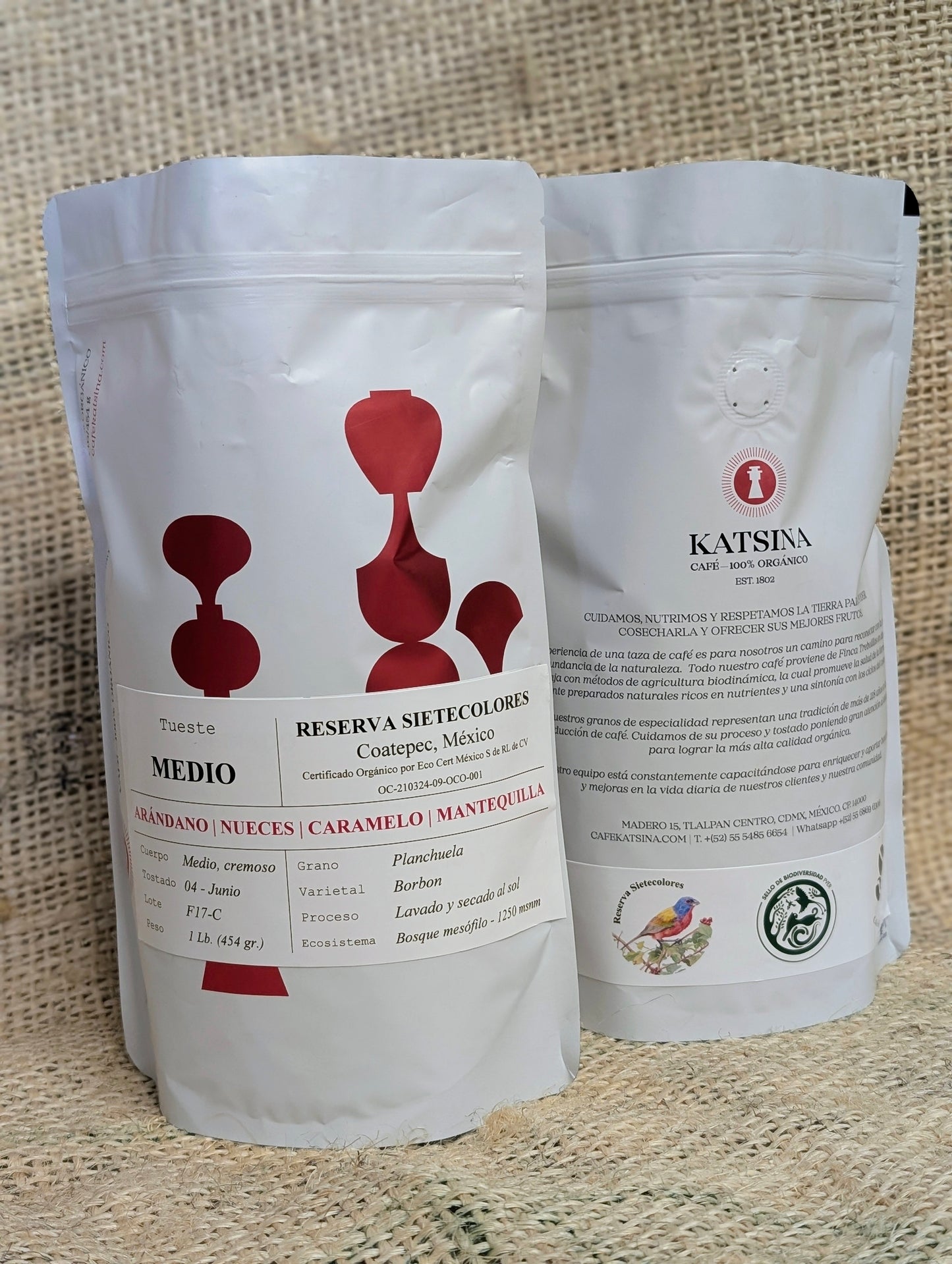 EDICION LIMITADA BORBON: Café orgánico - tueste medio (454 gr.)
